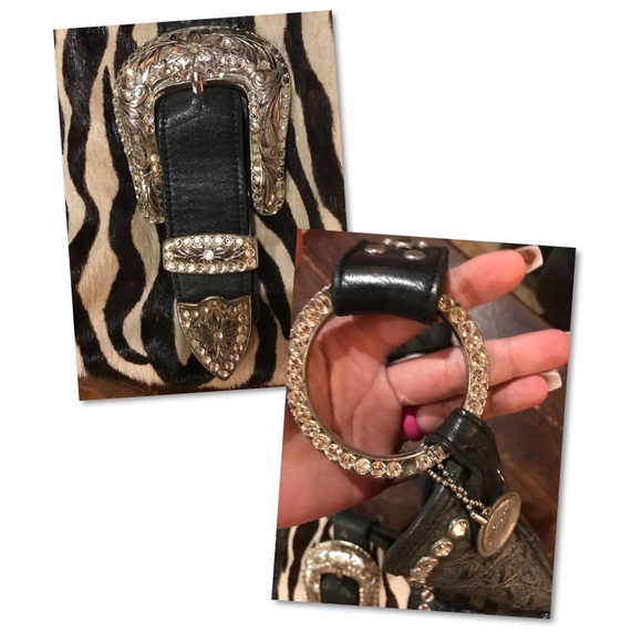 🦓Raviani Zebra/Croc Embossed Leather and Hide Bag - Picture 4 of 4